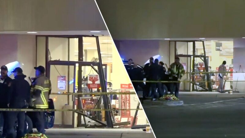 Suspect killed after driving truck into Texas mall