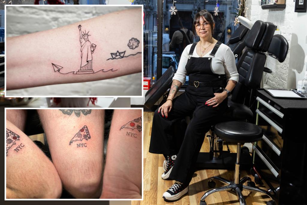 Times Square tourists’ NYC tattoos celebrate permanent love for the Big Apple