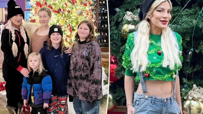 Tori Spelling calls out ‘jerk’ son for inappropriate Elf on the Shelf setup