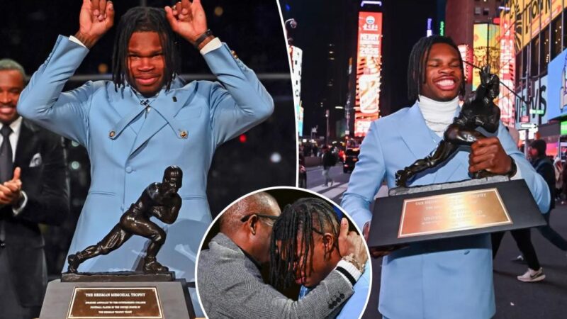 Travis Hunter wins Heisman Trophy as rare two-way star