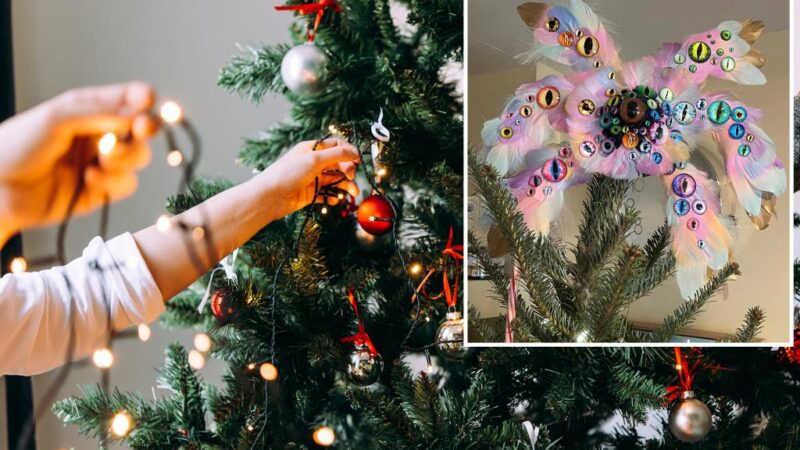 Unnerving but ‘biblically accurate’ angels used as Christmas tree toppers