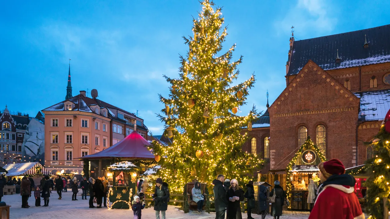 Written records show the first Christmas tree to have emerged from Latvia, though Estonia claims to hold the record