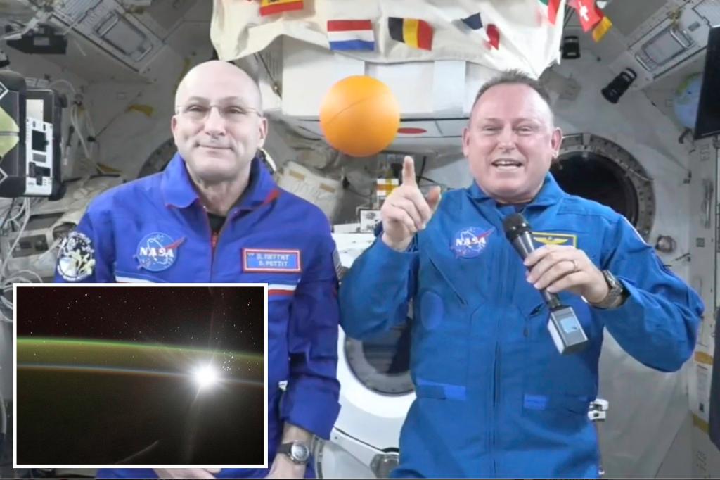 ISS astronauts celebrate New Year’s 16 times