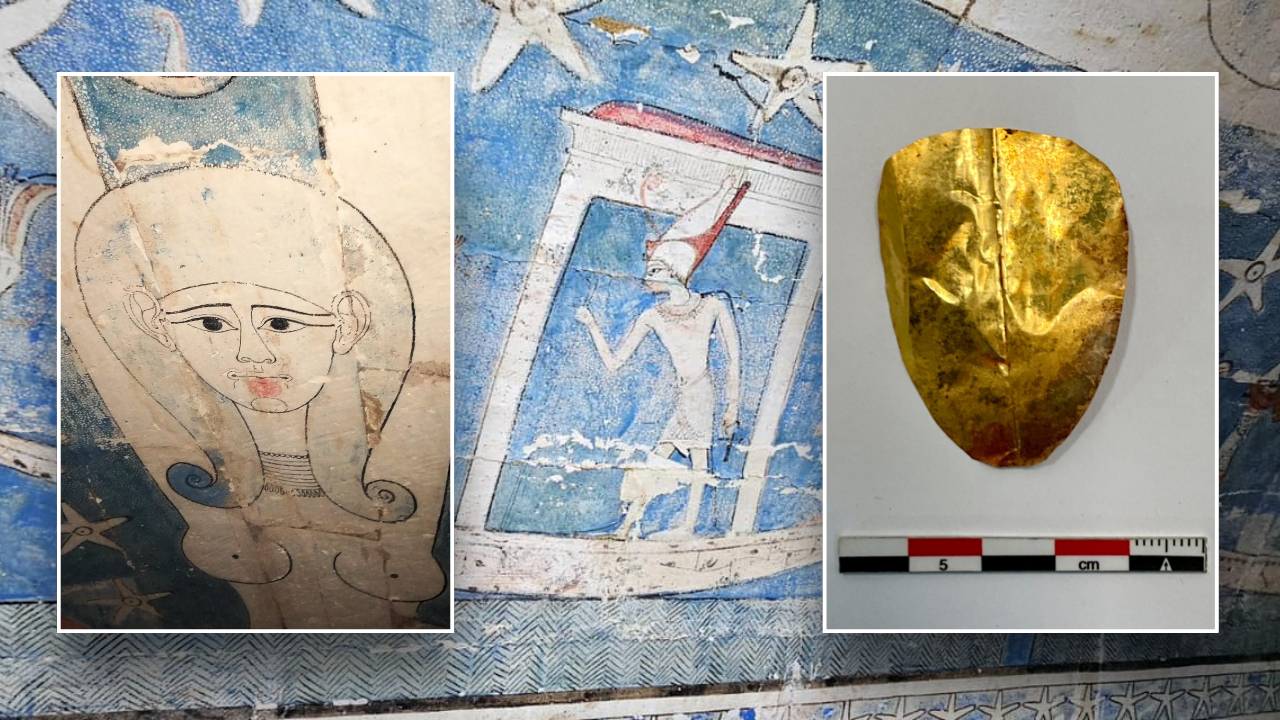 Ancient Egyptian tomb filled with golden tongues and nails, excavation finds