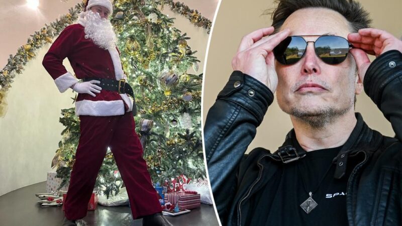 Elon Musk reveals he’s taking Mounjaro for weight loss in festive ‘Ozempic Santa’ post 