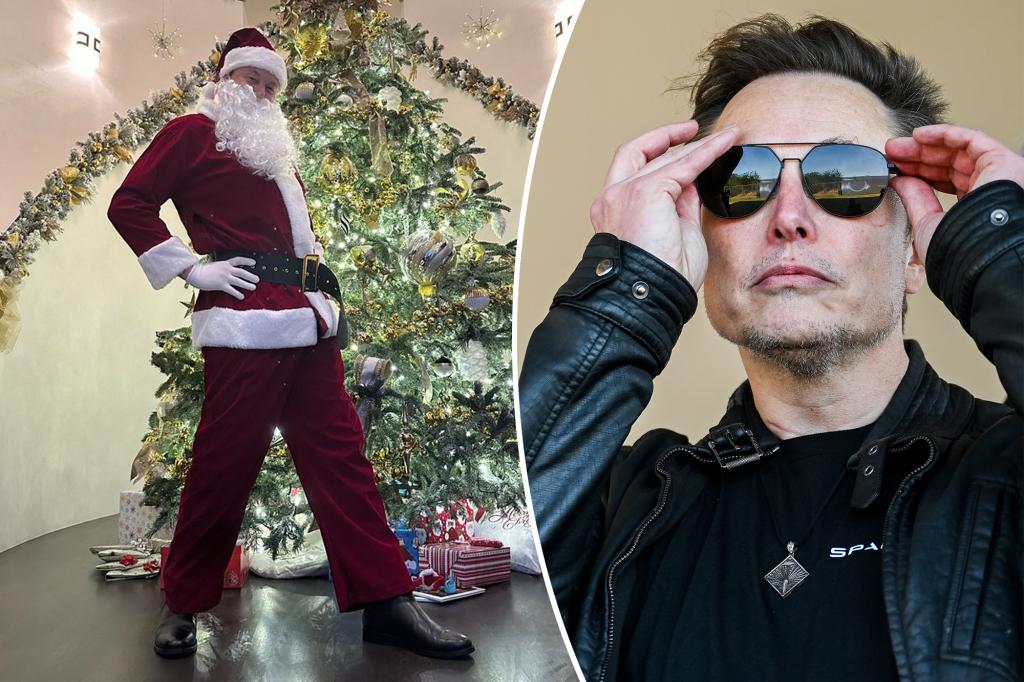 Elon Musk reveals he’s taking Mounjaro for weight loss in festive ‘Ozempic Santa’ post 