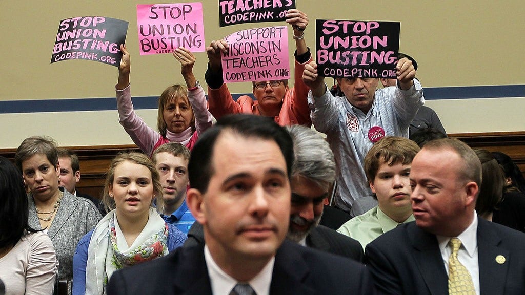 Scott Walker calls nixing of landmark WI law that led to mass protests in 2011 a ‘brazen political action’