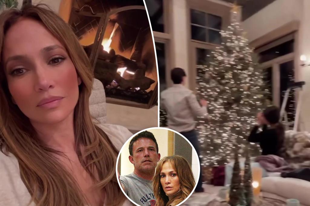 Jennifer Lopez shares glimpse inside cozy Christmas Eve celebration with her kids amid Ben Affleck separation