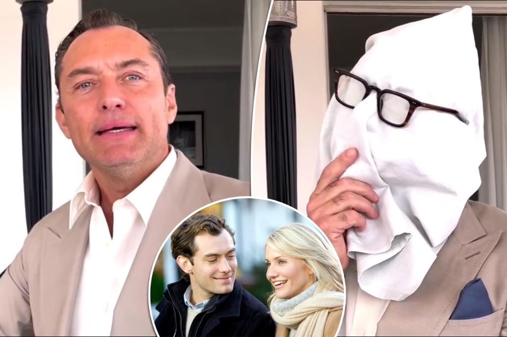 Jude Law teases ‘The Holiday’ sequel with Nancy Meyers and Mr. Napkin Head