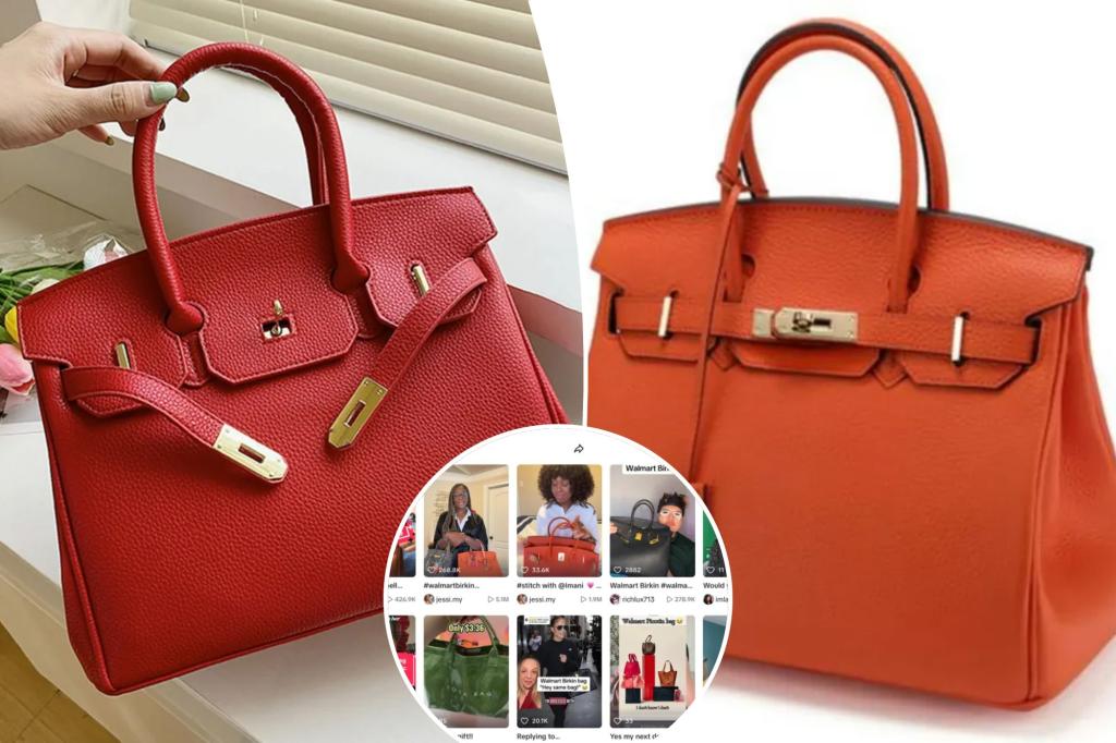 Walmart’s $78 Hermès Birkin dupe is the fashion world’s hottest new handbag — and luxury lovers are fuming