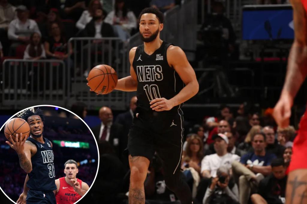 Nets, Ben Simmons can’t shake offensive woes in loss to Heat