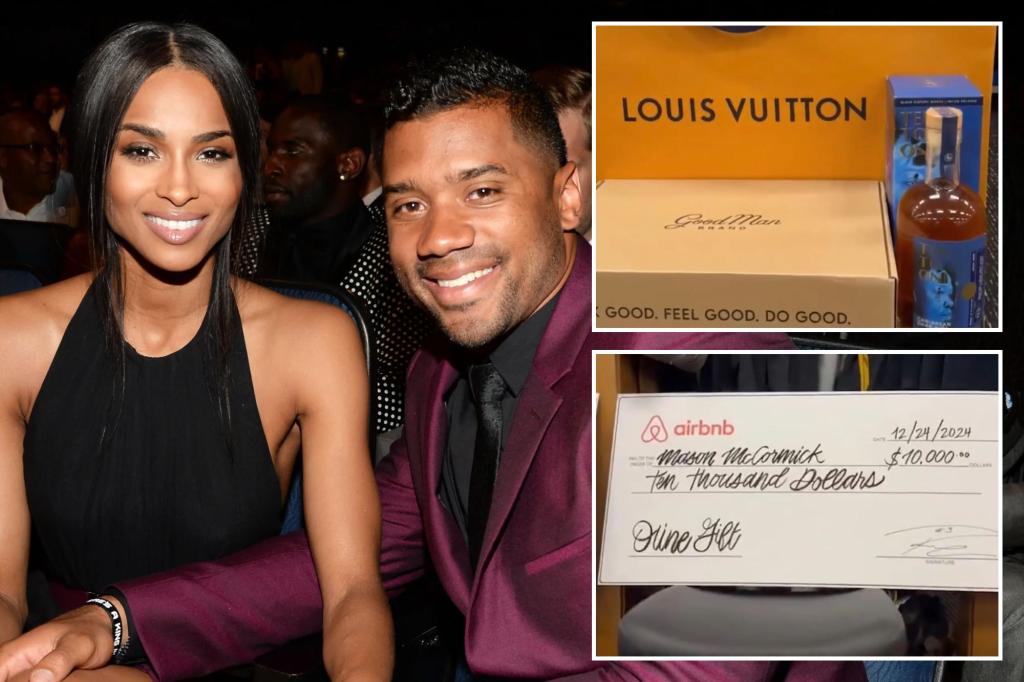 Russell Wilson goes all out for Steelers offensive line gifts