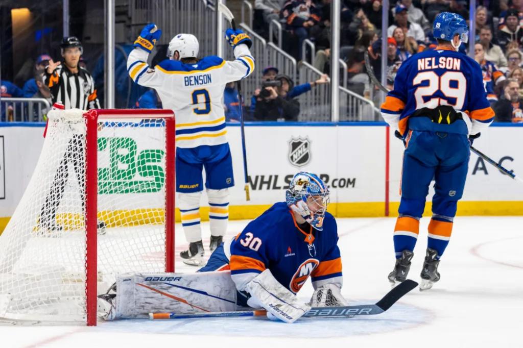 Islanders enter holiday break in Metro basement after dud against lowly Sabres