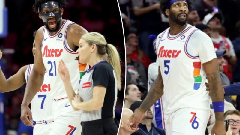 Joel Embiid ejected, Andre Drummond tech rescinded in bizarre 76ers-Spurs scene