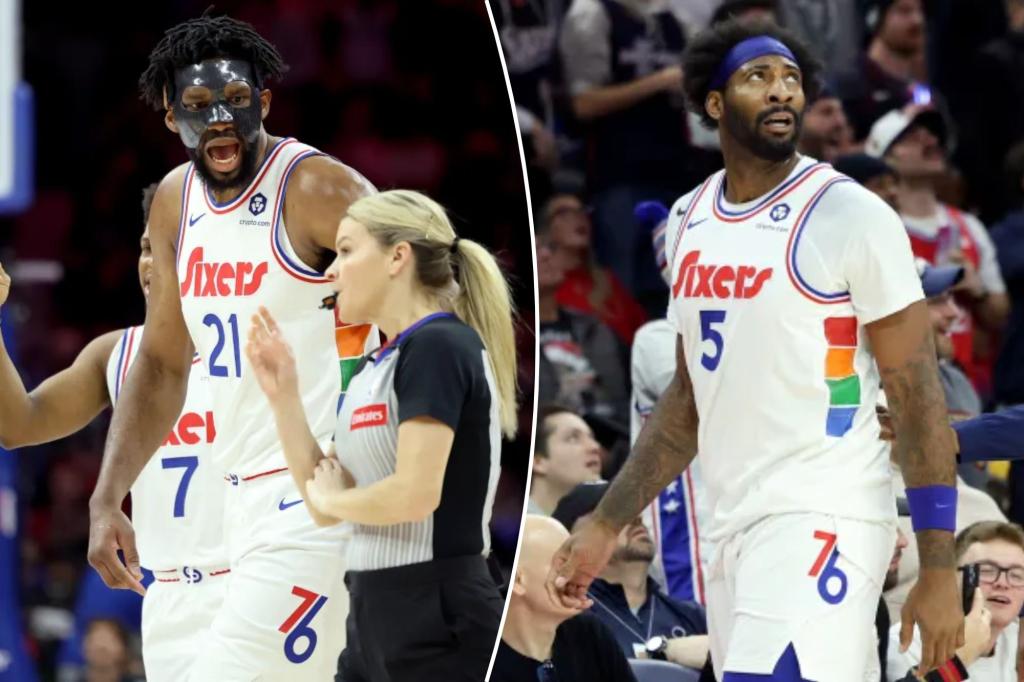 Joel Embiid ejected, Andre Drummond tech rescinded in bizarre 76ers-Spurs scene