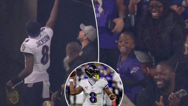 Ravens’ Lamar Jackson delivers fan special present