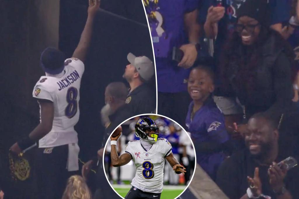 Ravens’ Lamar Jackson delivers fan special present