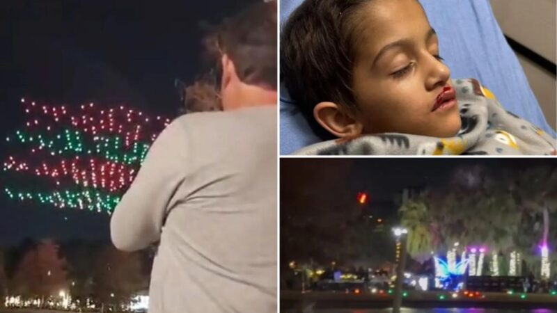 Drones fall from sky during Florida Christmas show, injuries reported