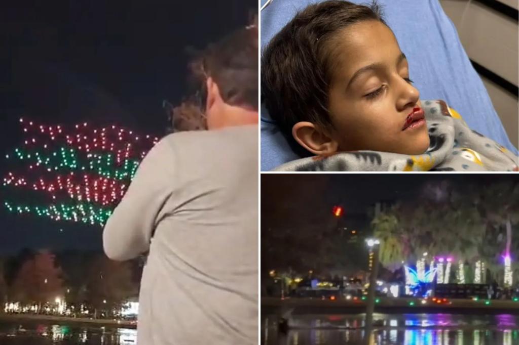 Drones fall from sky during Florida Christmas show, injuries reported