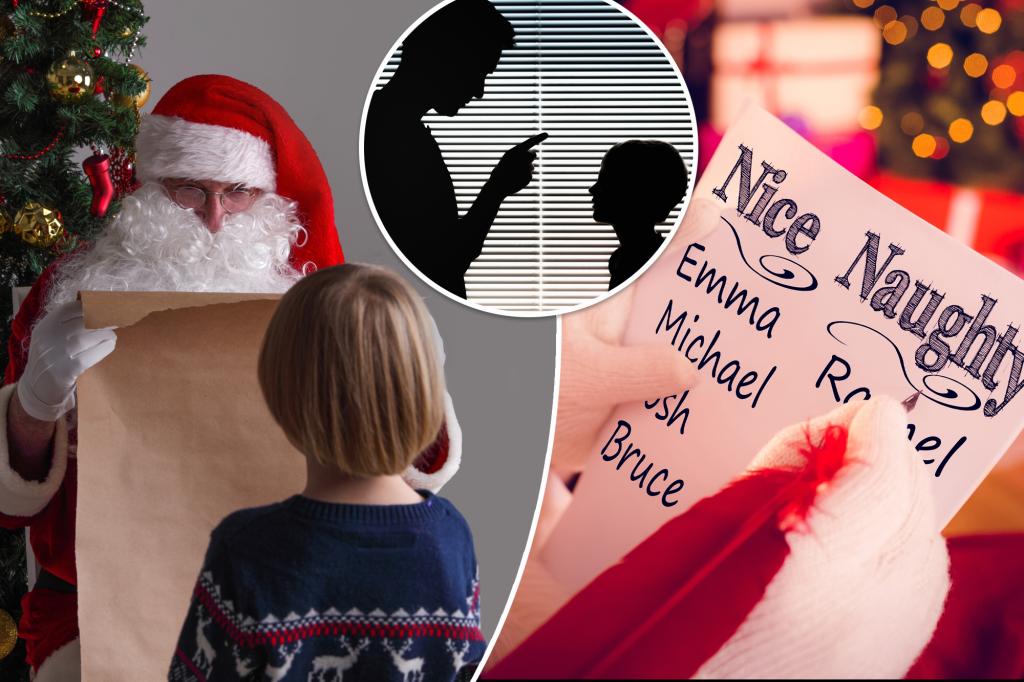 Parents are blaming Santa’s ‘naughty list’ to keep kids in line, poll reveals