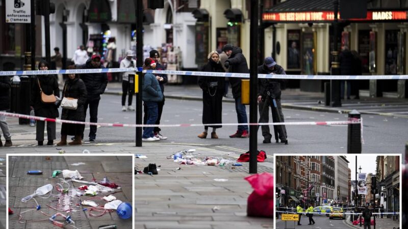 London Christmas horror as driver jumps sidewalk, plows into crowd in West End theater district