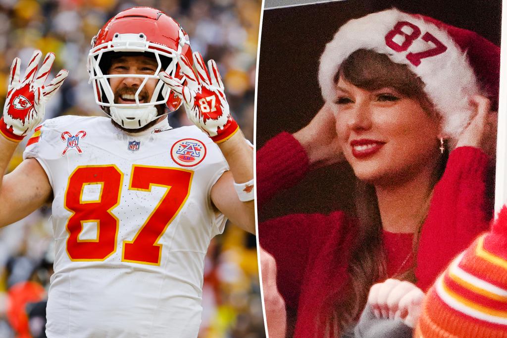 Taylor Swift reacts to Travis Kelce breaking Chiefs touchdown record