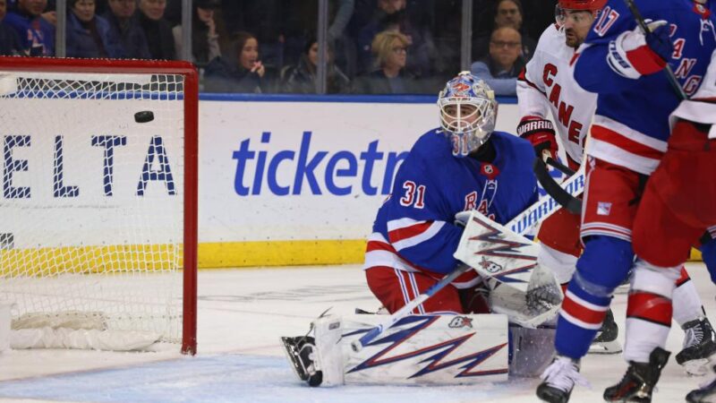 Rangers slip up again in dispiriting loss to Hurricanes