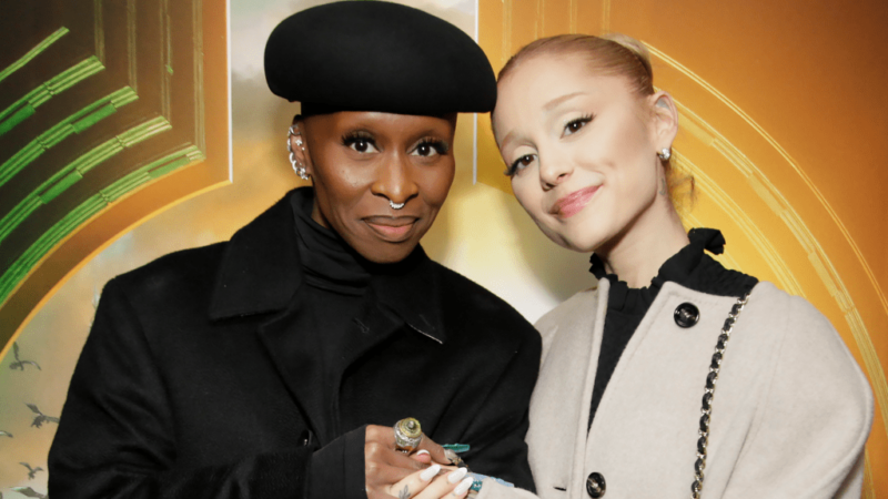 Ariana Grande and and Cynthia Erivo get emotional during their appearances on Drew Barrymore