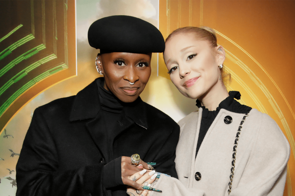 Ariana Grande and and Cynthia Erivo get emotional during their appearances on Drew Barrymore