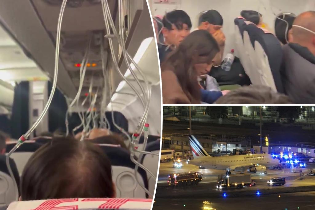 Passengers panic after oxygen masks deployed on Air France flight