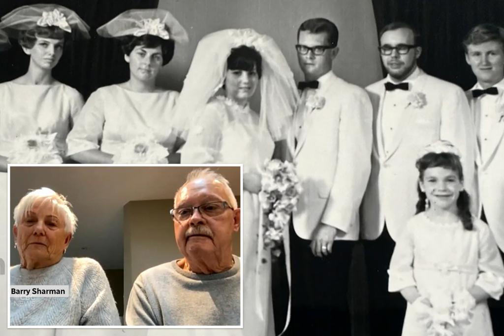 Couple finally sees their wedding photos — 56 years later