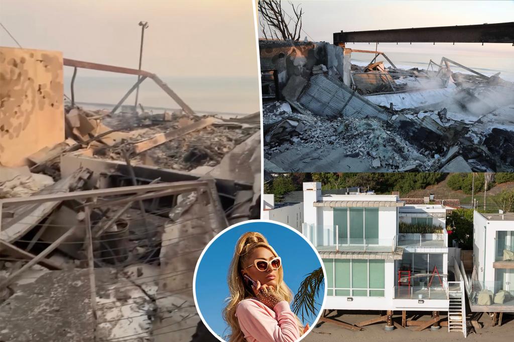 Paris Hilton shows LA fires aftermath at burned down Malibu beach house: ‘Truly indescribable’