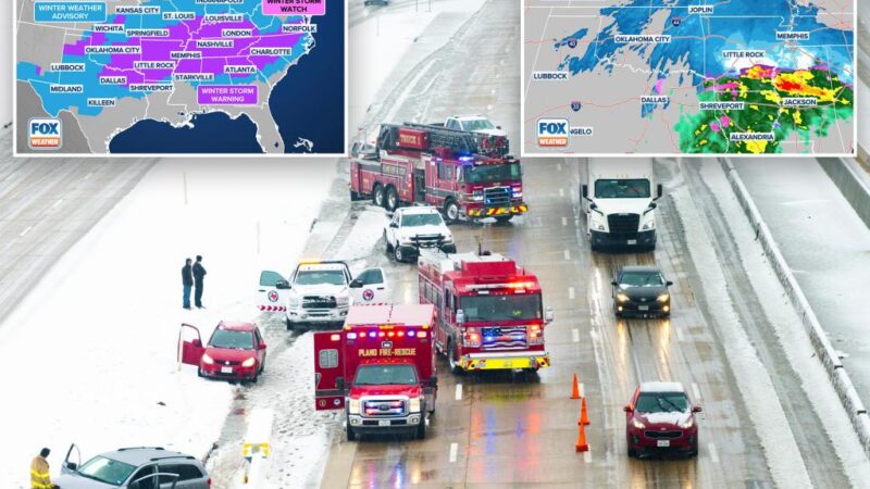 Winter storm in Deep South prompts state of emergency declarations and school closures