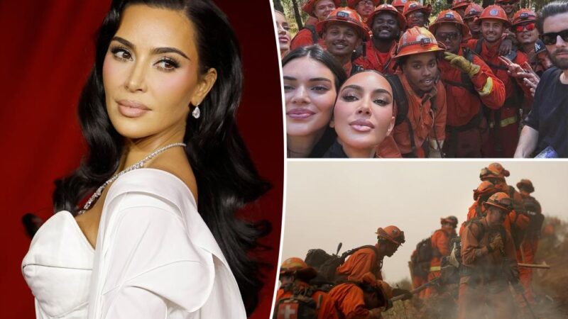 Kim Kardashian supports prison inmates battling LA fires