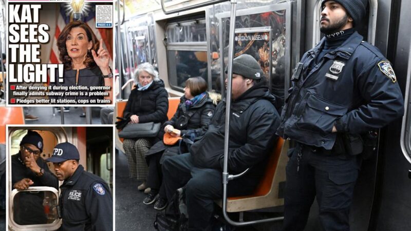 Hundreds of cops to be stationed overnight in NYC subways: Hochul