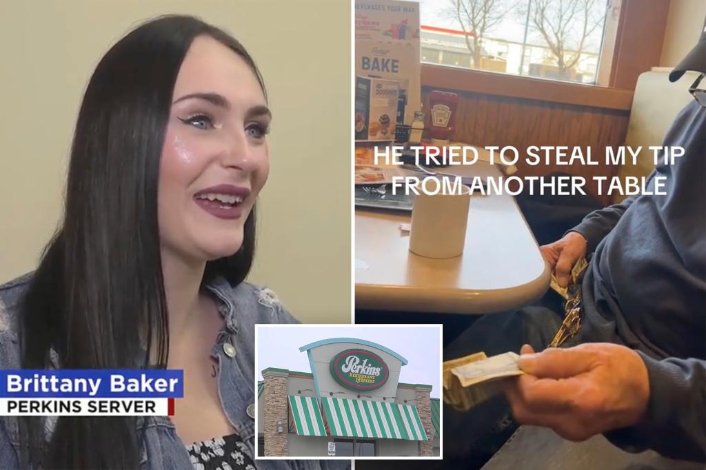 North Dakota waitress, mother of 6 Brittany Baker confronts customer who allegedly stole her tips: ‘That money is mine’