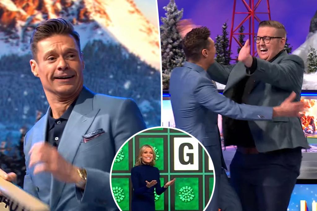 Ryan Seacrest suffers hard fall after emotional ‘Wheel of Fortune’ contestant wins $40K grand prize