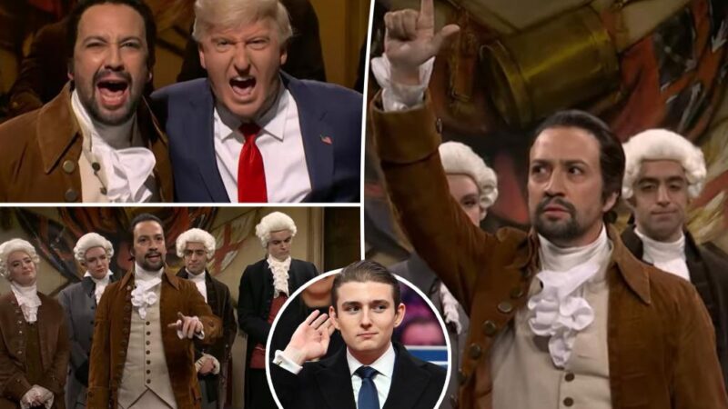 Lin-Manuel Miranda reprises ‘Hamilton’ role for ‘SNL,’ show mocks Barron Trump