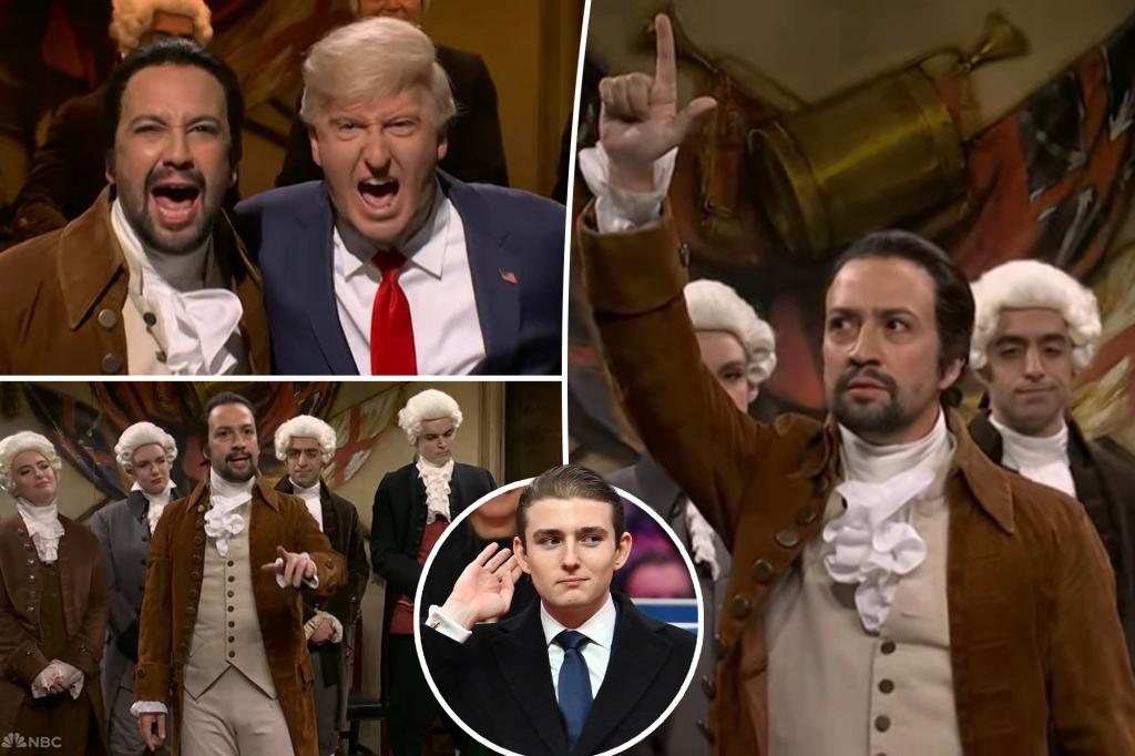 Lin-Manuel Miranda reprises ‘Hamilton’ role for ‘SNL,’ show mocks Barron Trump