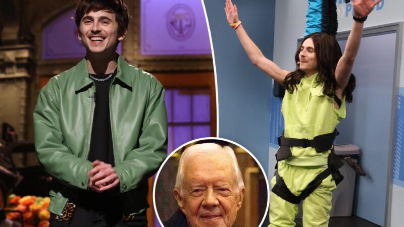 Timothée Chalamet slammed for ‘disrespectful’ joke about late President Jimmy Carter on ‘SNL’