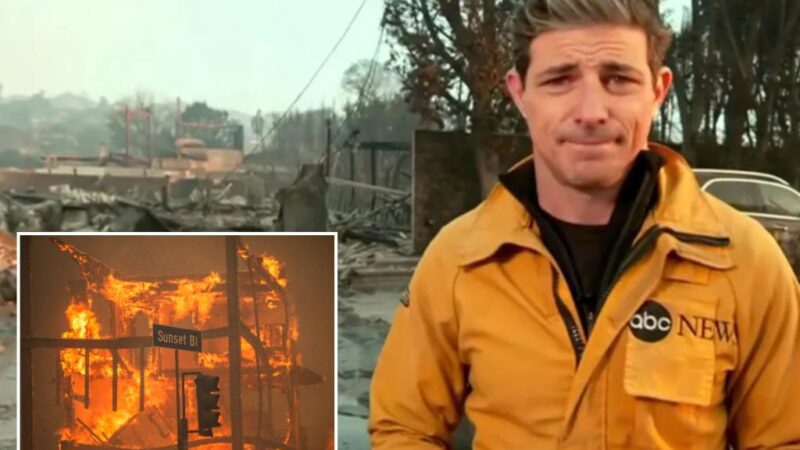 ABC News Matt Gutman reports on Los Angeles wildfires Palisades Fire outside aunt’s destroyed home