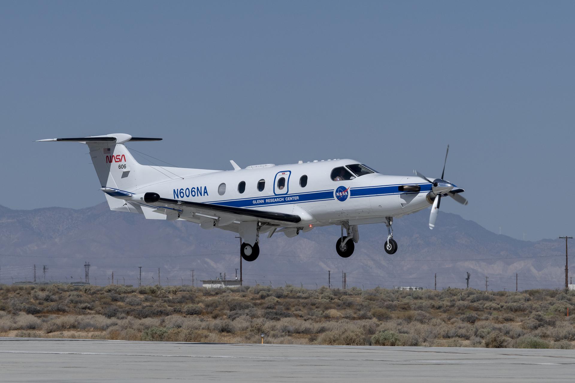 NASA Tests Air Traffic Surveillance Technology Using Its Pilatus PC-12 Aircraft