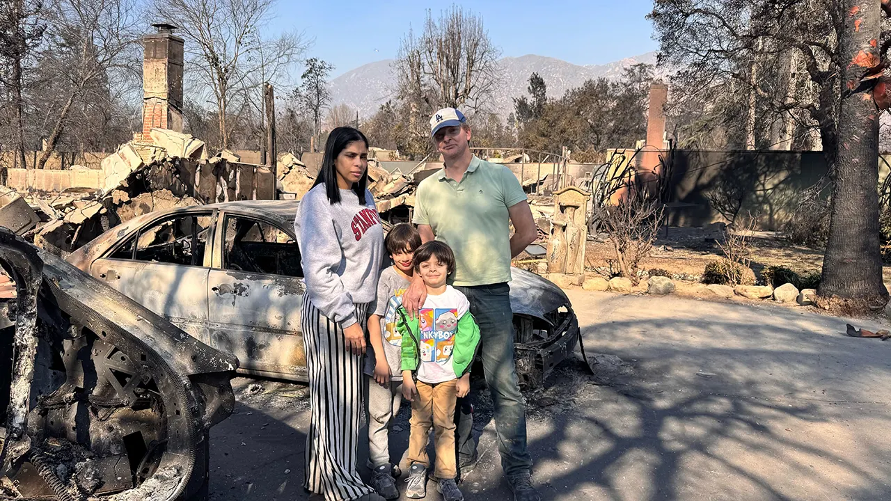 Altadena family of 4 stays brave in face of devastating wildfire loss: ‘Stuff that I love is gone’