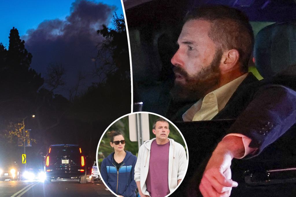 Ben Affleck flees to Jennifer Garner’s home amid Palisades fire