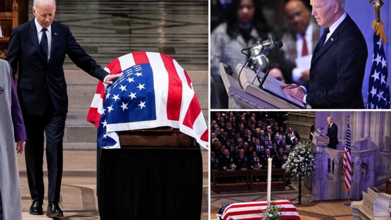 Biden honors Carter’s faith, character in state funeral attended by all living presidents