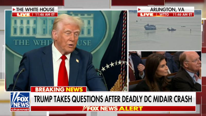 CNN’s Kaitlan Collins clashes with Trump over DEI during plane crash presser