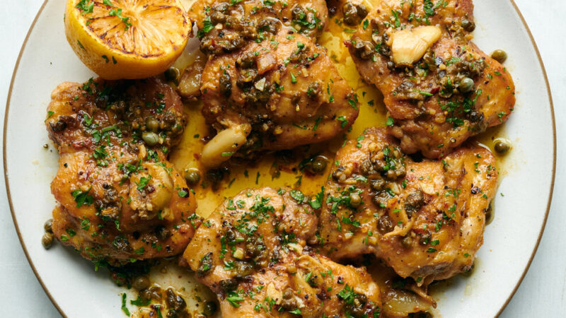 Chicken With Lemon-Anchovy Sauce Plus More Dinner Recipes