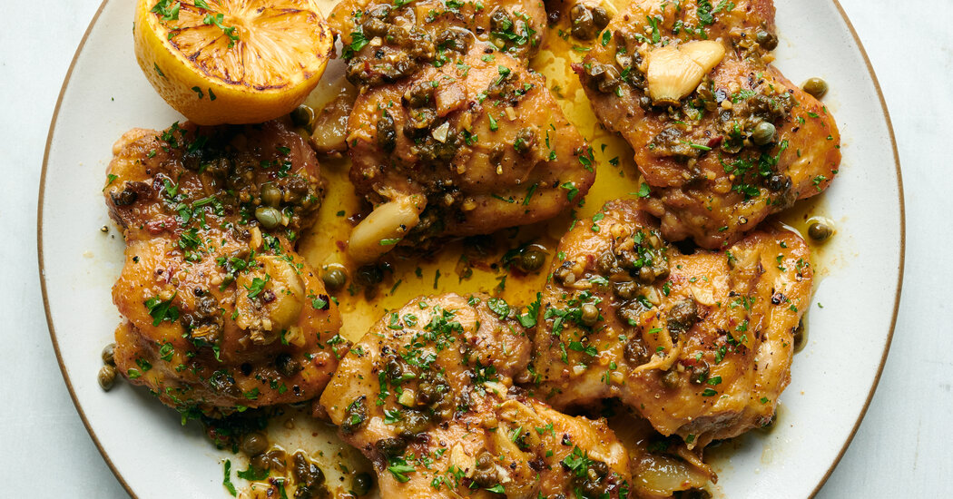 Chicken With Lemon-Anchovy Sauce Plus More Dinner Recipes