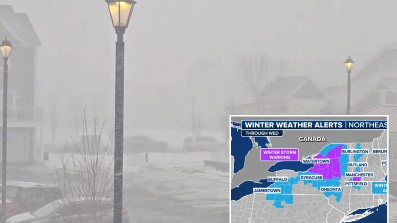 Clipper system in Northeast bringing dangerous snow, high winds