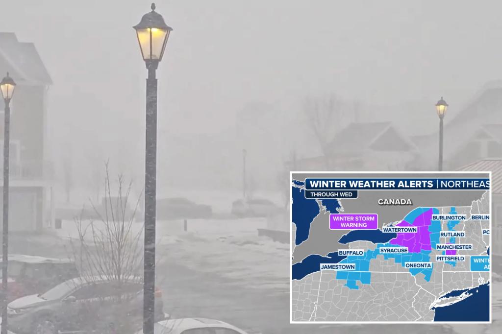 Clipper system in Northeast bringing dangerous snow, high winds